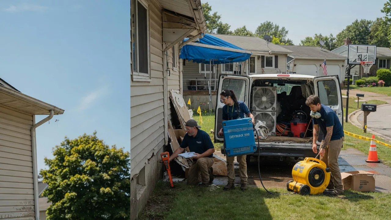 Ceiling Leak Cleanup in Clifford, PA near me